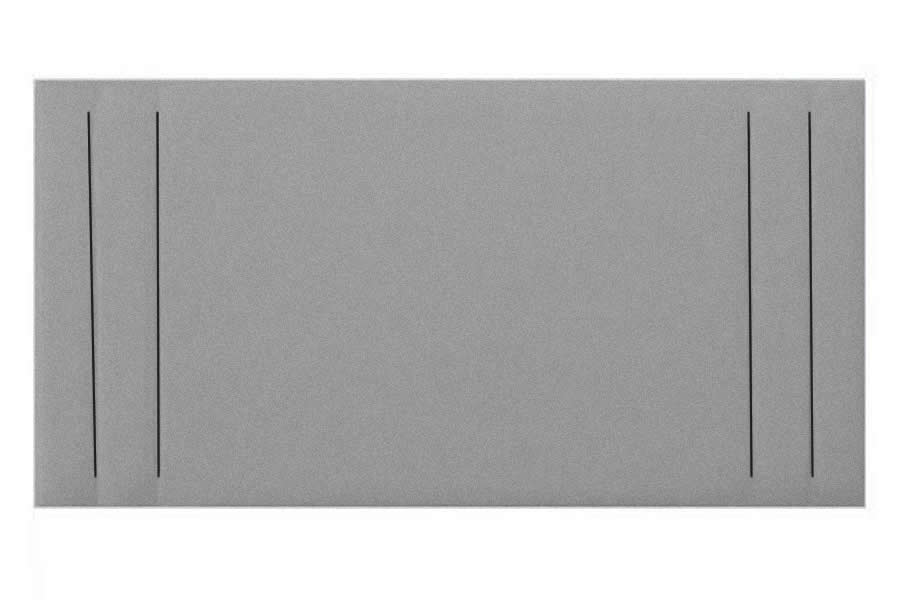 View Grey 29 Conti Single Contract Fabric Headboard Vertical Panel Stitching Deeply Padded Apollo information