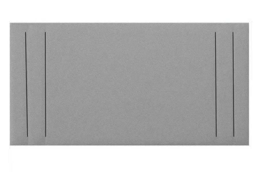 View Grey 56 Conti King Contract Fabric Headboard Vertical Panel Stitching Deeply Padded Apollo information