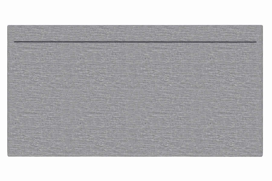 View Grey 29 Conti Single Contract Fabric Headboard Horizontal Stitching Deeply Padded Omega information
