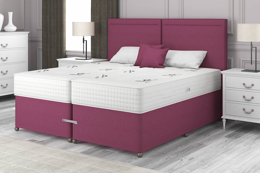 View 50 King Linosa Pink Zip Link Divan Set Marquess 3000 information