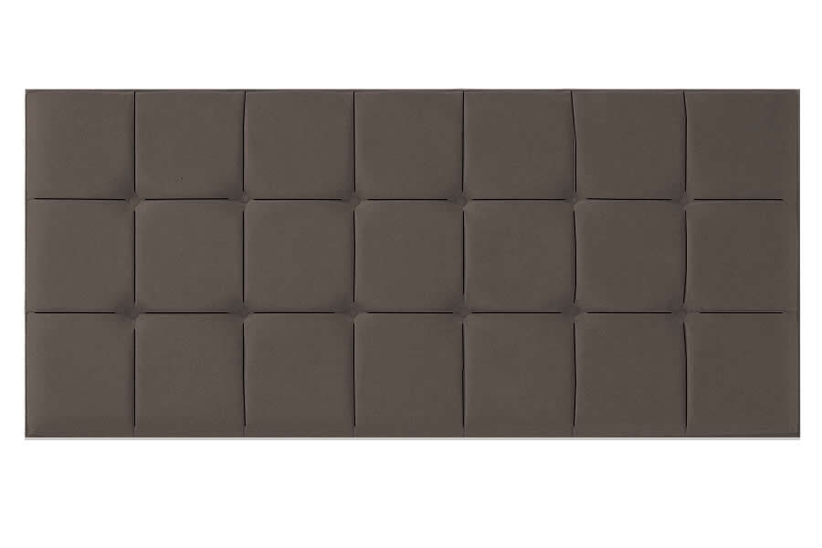 View Mocha 26 Small Single Contract Fabric Headboard Multiple Square Design Buttoned Detail Quad information