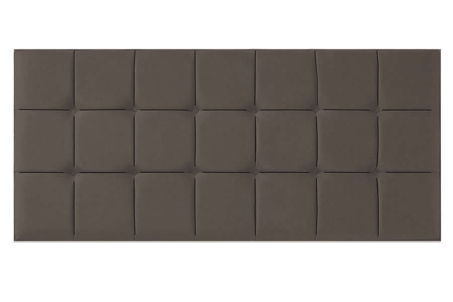 View Mocha 29 Conti Single Contract Fabric Headboard Multiple Square Design Buttoned Detail Quad information