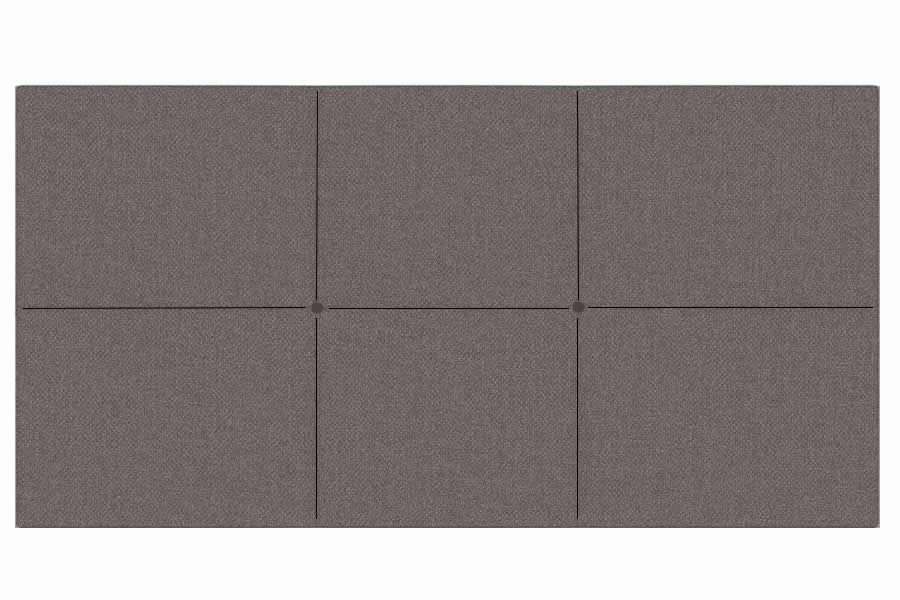 View Slate 60 Super King Contract Fabric Headboard Square Panelling Buttoned Detail Vienna information
