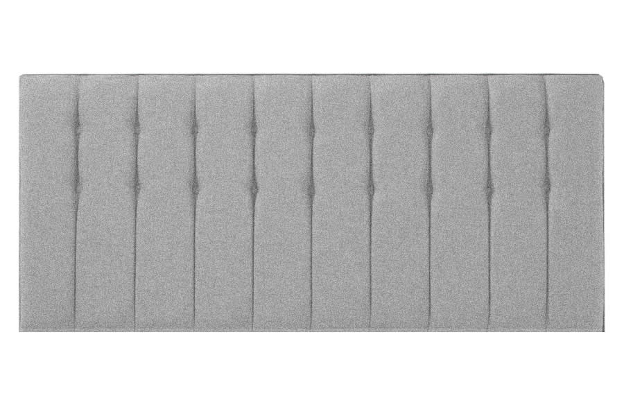 View Grey 30 Single Contract Fabric Headboard Vertical Stitching Buttoned Detailing Saville information