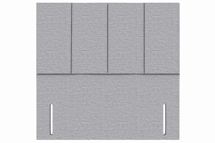 View Grey 40 Small Double Rectangular Headboard Vertical Stitching Deeply Padded Linear information
