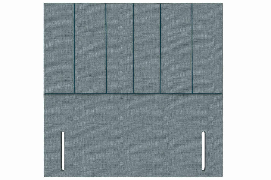 View Duckegg 30 Single Rectangular Headboard Vertical Stitching Deeply Padded Iris information