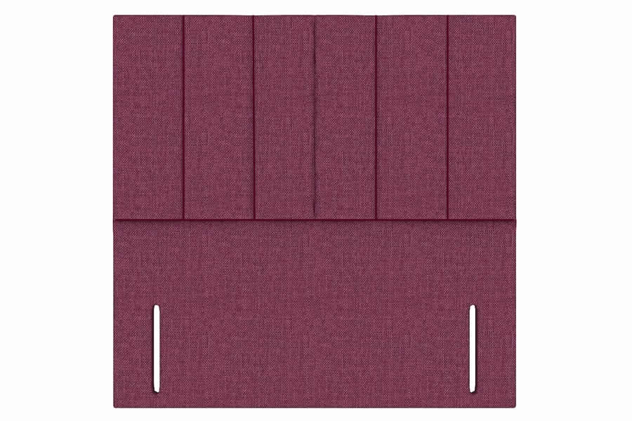 View Linosa 46 Standard Double Rectangular Headboard Vertical Stitching Deeply Padded Iris information