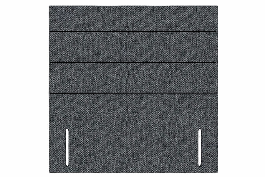 View Charcoal 46 Standard Double Rectangular Headboard 3 Panel Horizontal Stitching Deeply Padded Lotus information