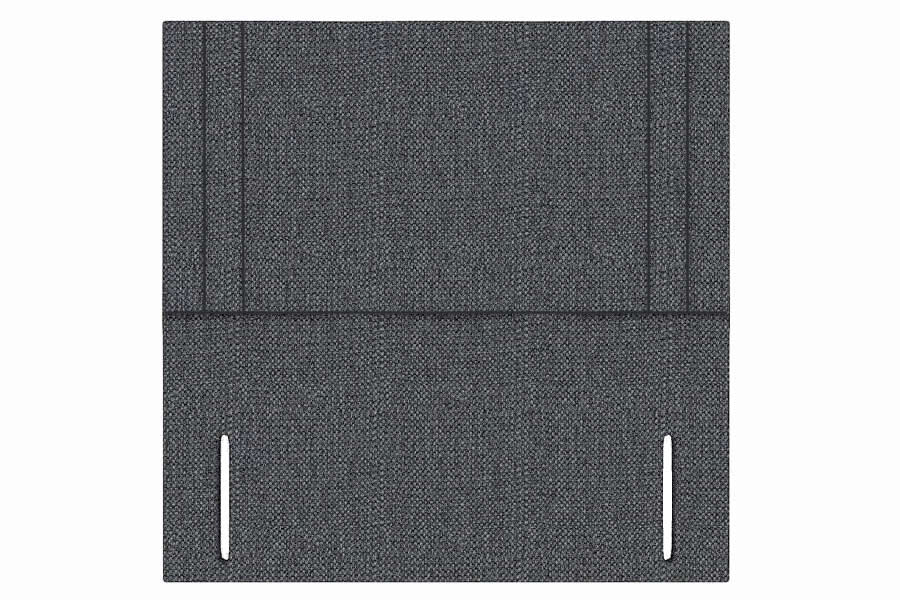 View Charcoal 46 Standard Double Rectangular Headboard Vertical Panel Stitching Deeply Padded Apollo information