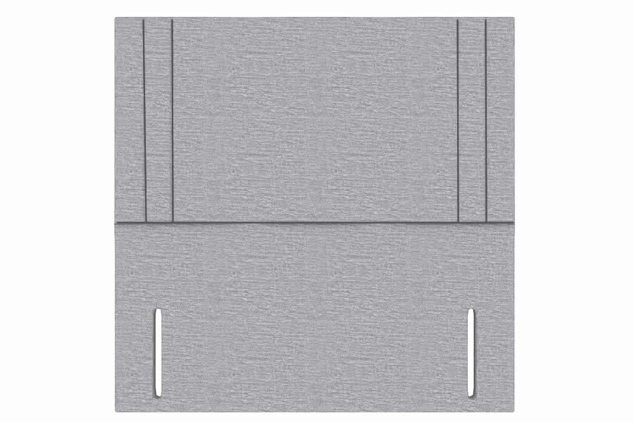 View Grey 50 King Rectangular Headboard Vertical Panel Stitching Deeply Padded Apollo information