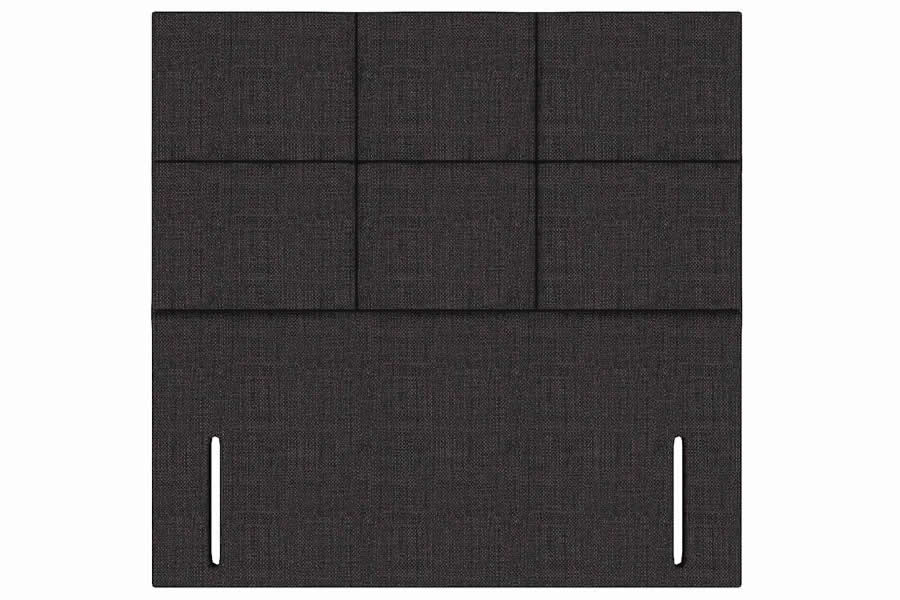 View Truffle 26 Small Single Rectangular Headboard With Deeply Padded Square Stitched Design Fabric Upholstered Vienna information