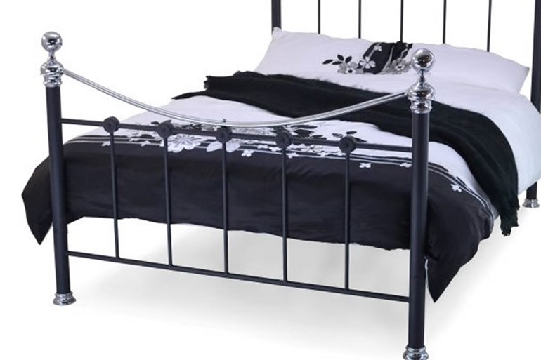 Metal Bed Frame With Finials 3 Sizes, Bed Frame Bolts Size