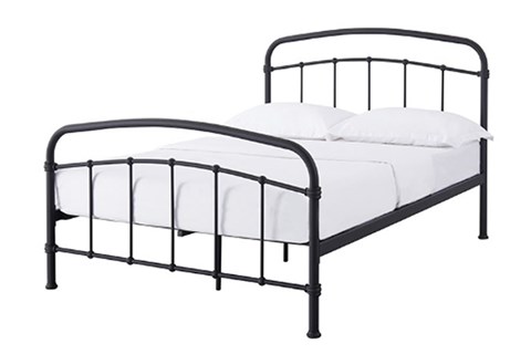 Tusson Metal Bedframe - 4'6" Double Black 