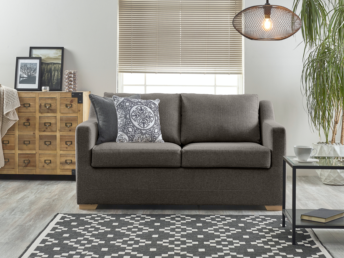 View Slate Fabric Contract 2 Seater Sofabed Seattle information