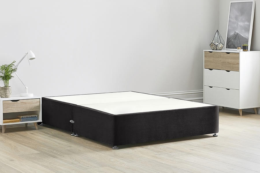 View Reinforced Divan Bed Base 50 King Truffle Heavy Duty Solid 18mm Sides Top Base 16 41cm Base Height information