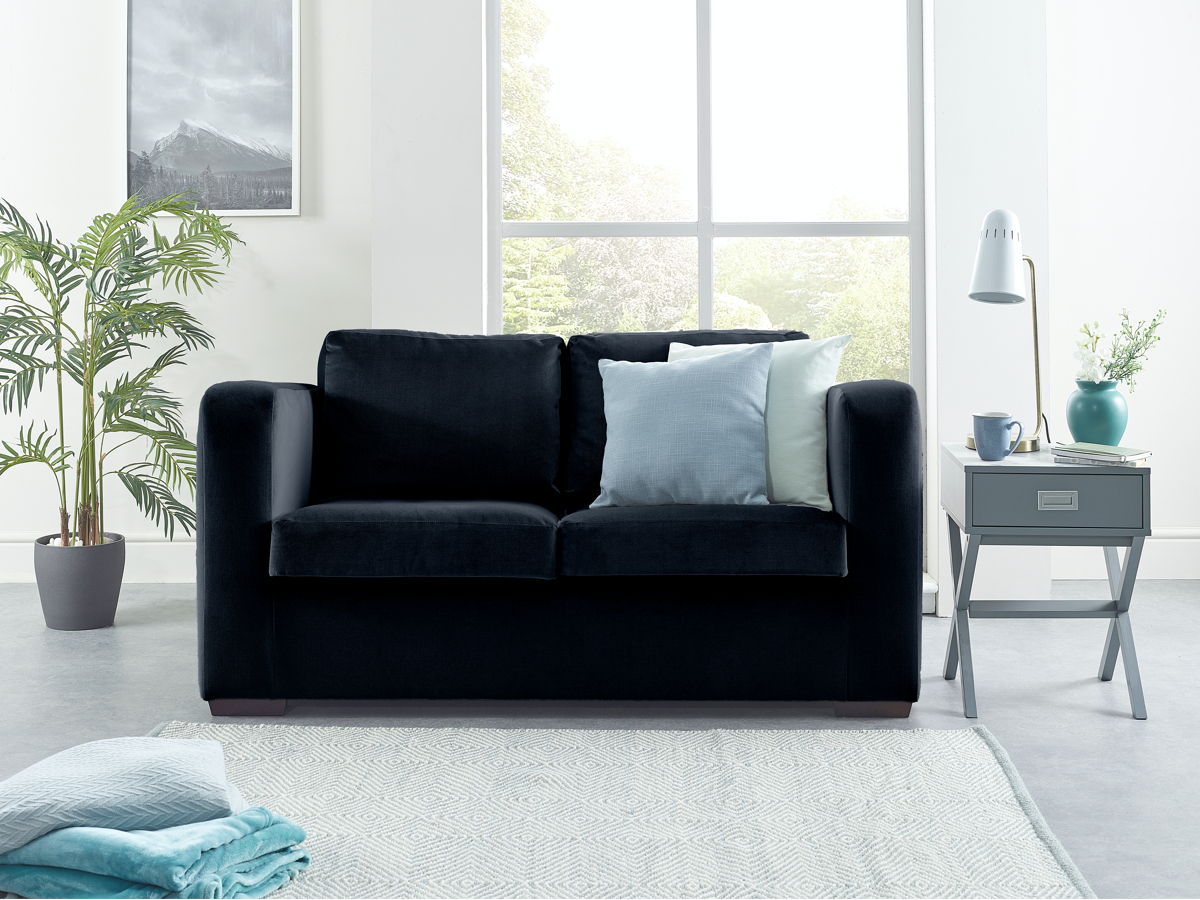 View Midnight Fabric Contract 2 Seater Sofabed Denver information
