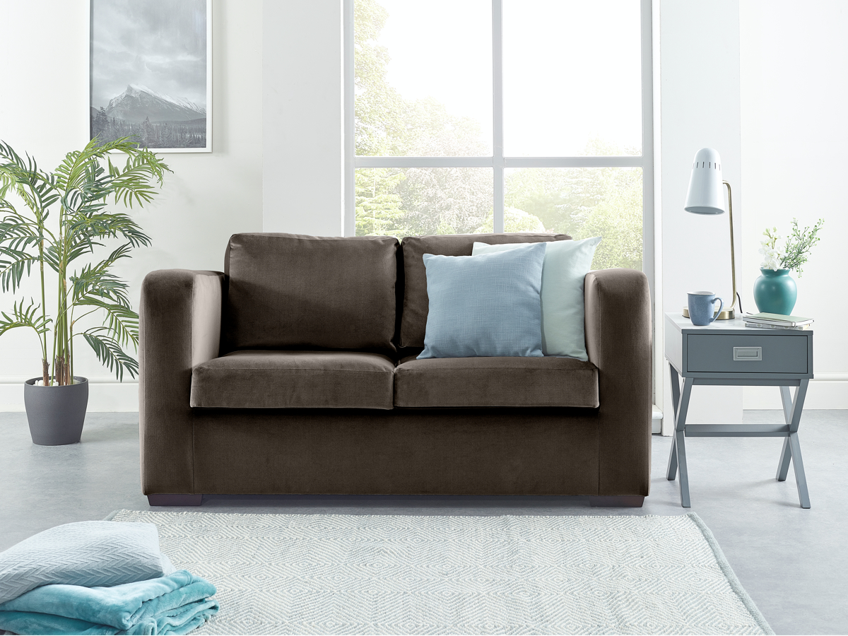View Slate Fabric Contract 2 Seater Sofabed Denver information