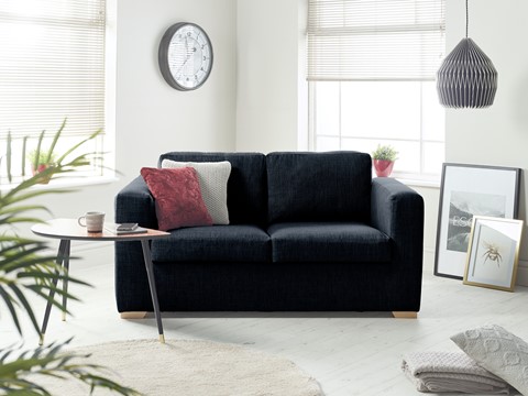 Colorado Fabric Sofabed - 2 Seater Midnight