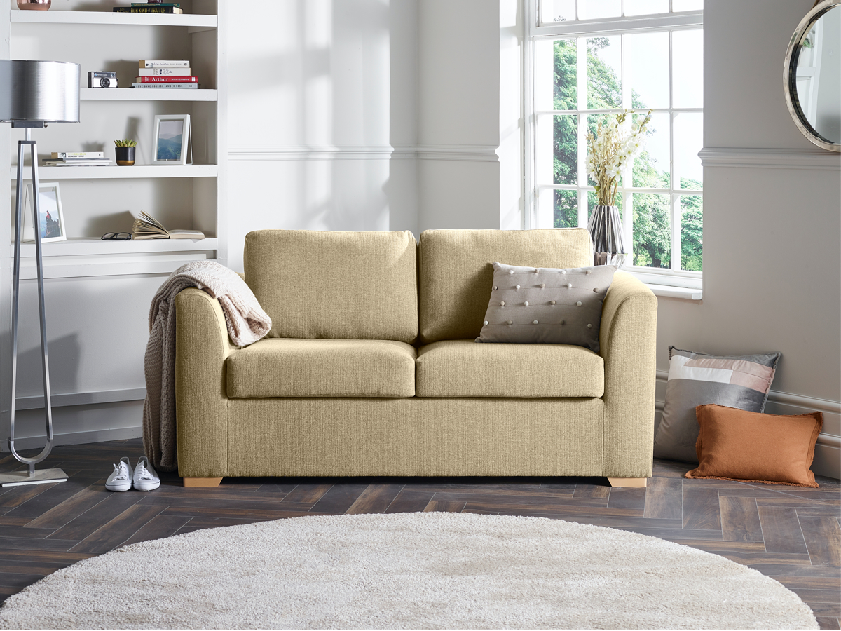 View Fudge Fabric Contract 3 Seater Sofabed London information