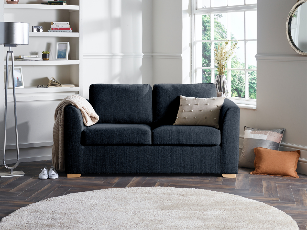 View Midnight Fabric Contract 3 Seater Sofabed London information