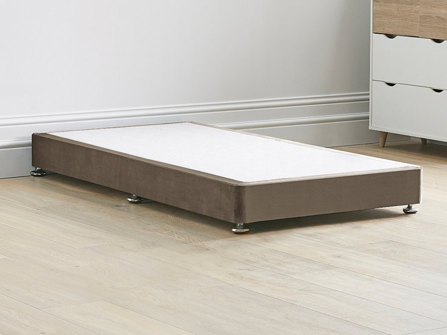 Low Divan Contract Bed Base On Chrome Glides