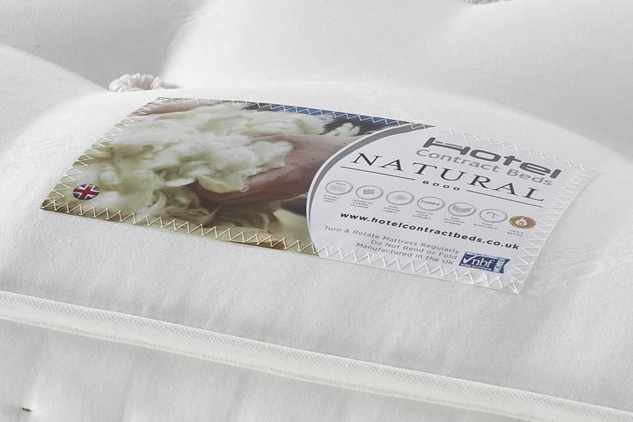 natural choice 6000 mattress label