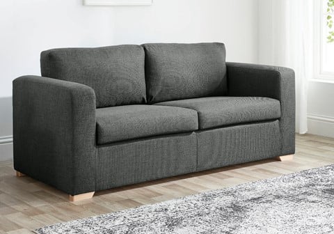 Colorado Fabric Sofabed - 2 Seater Charcoal