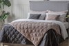 Quilted Diamond Fabric Bedspread