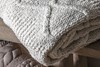Chenille Knitted Cable Throw
