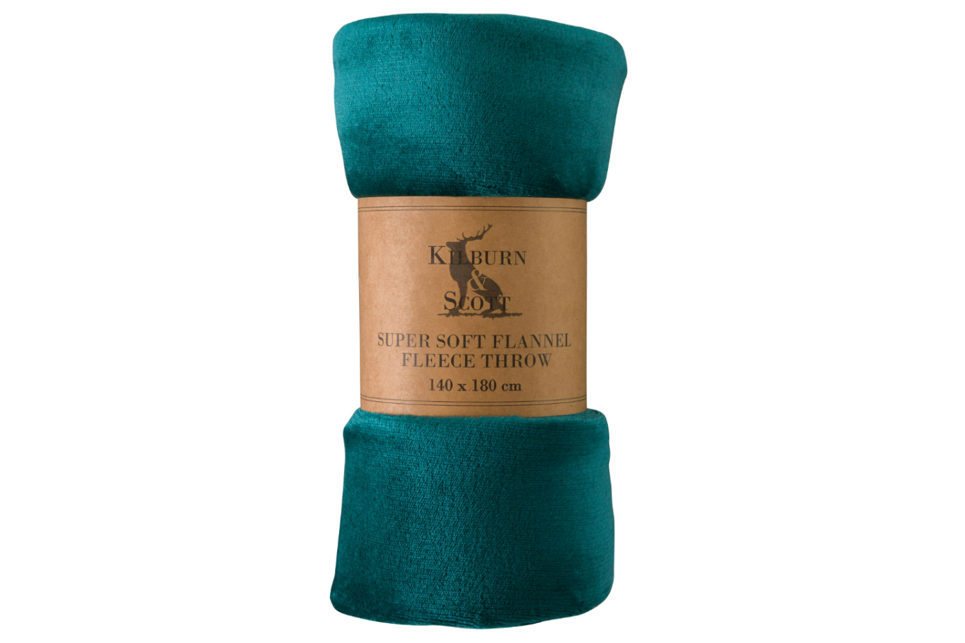 View Teal Soft Touch Cosy Rolled Flannel Fleece Throw 1800 x 1400mm Ideal For Beds Or Sofas Stitched Piped Edging Adds Texture And Warmth information