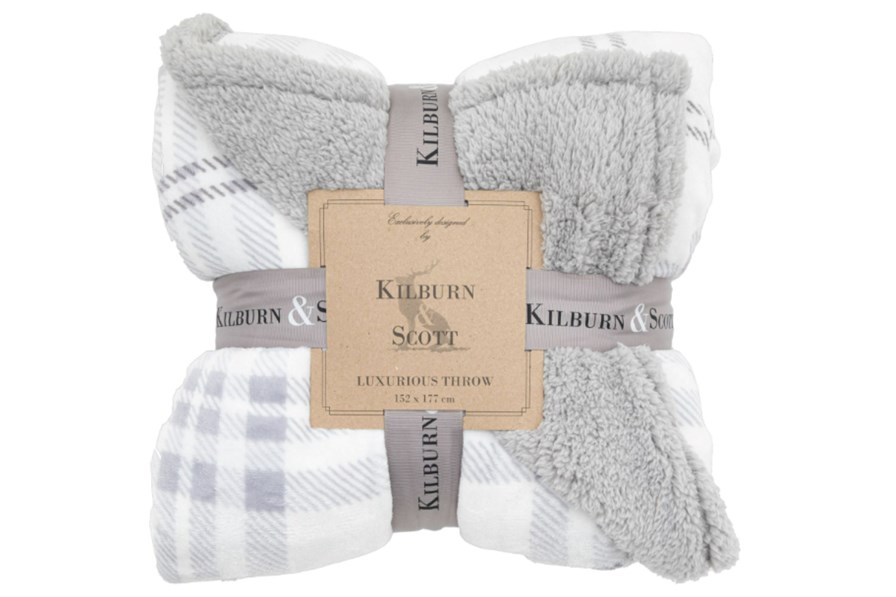 Tartan Sherpa Throw