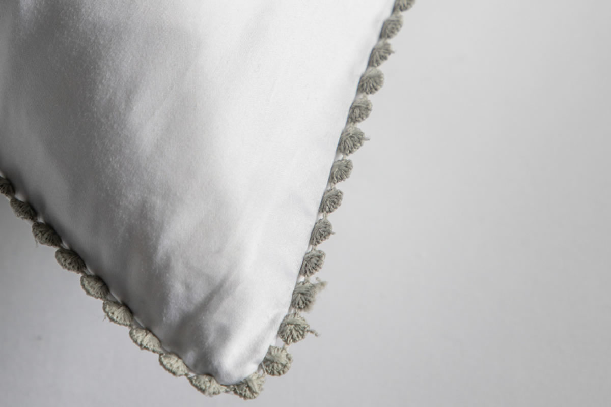 View Lace Set Of 2 Cotton Oxford Pillowcases Silver White information