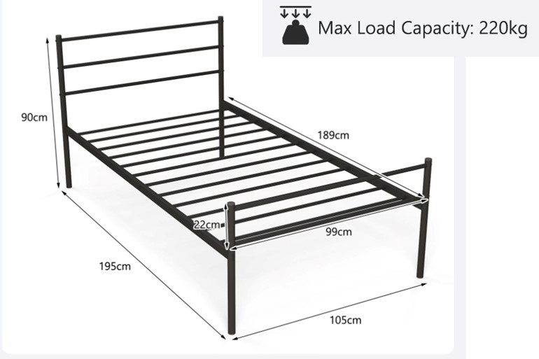 Cuthbert Metal Bedframe