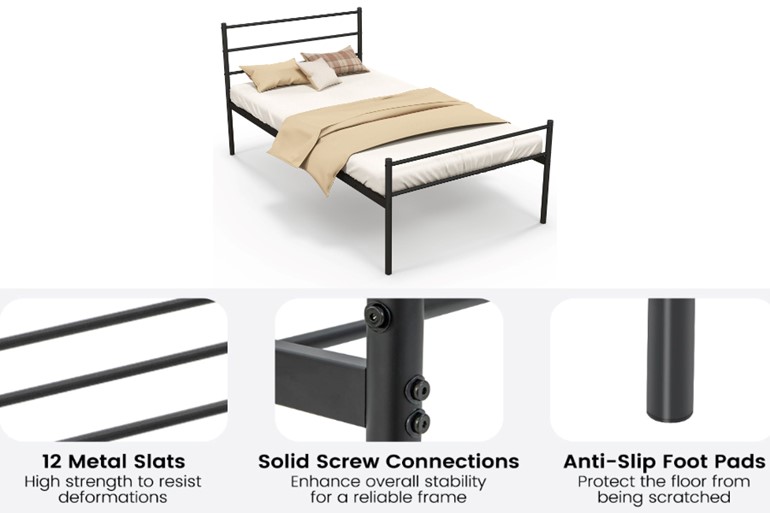 Cuthbert Metal Bedframe