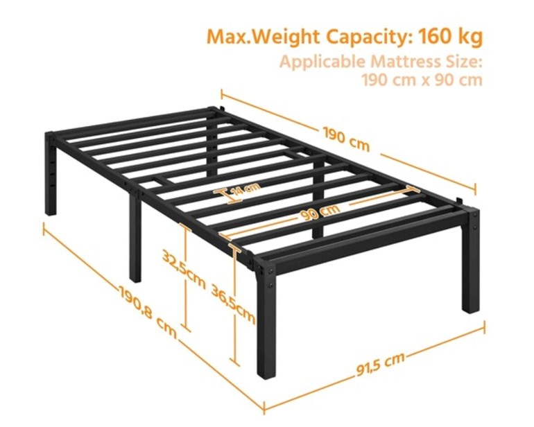 Bay Contract Metal Platform Bed