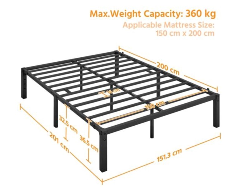 Bay Contract Metal Platform Bed