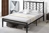 Herringbone Metal Bed Frame