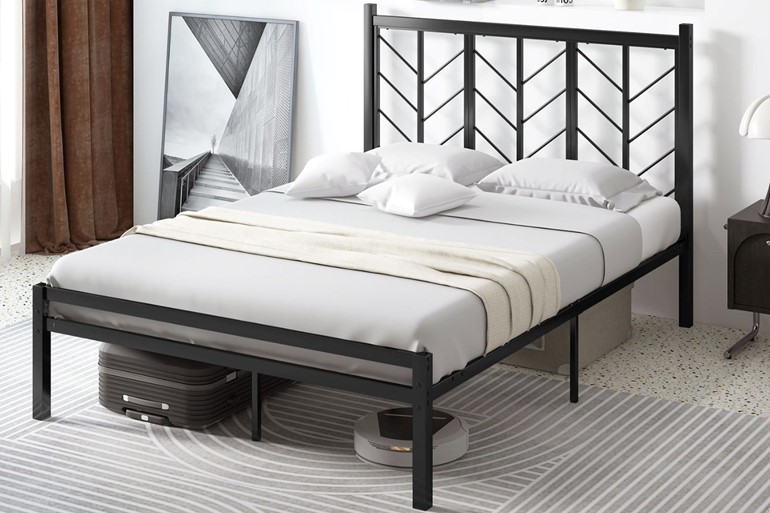 Herringbone Metal Bed Frame