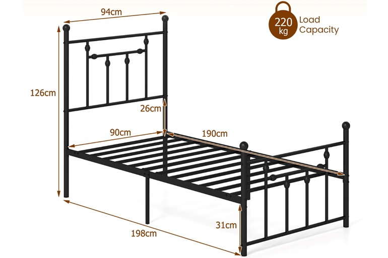 Huxby Metal Bed Frame