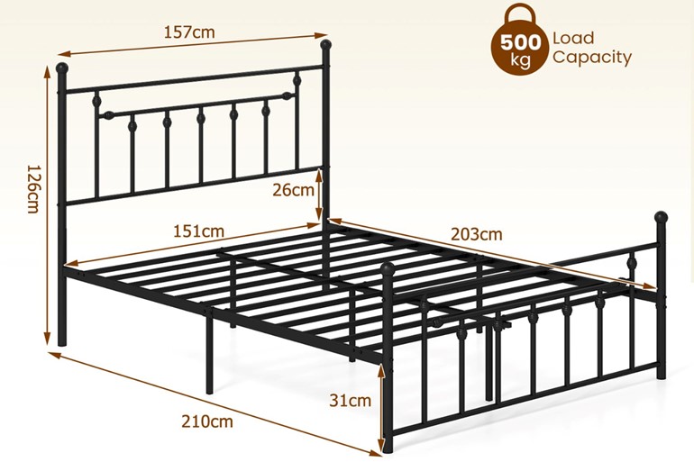 Huxby Metal Bed Frame