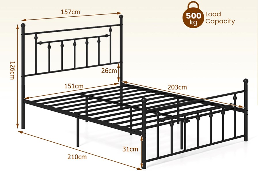 Huxby Metal Bed Frame