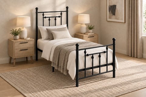 Huxby 3'0'' Single Metal Bed Frame
