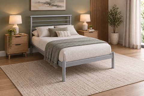 Curbert 4'0" Small Double Metal Bed Frame