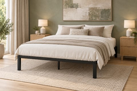 Bay 4'6'' Standard Double Contract Metal Platform Bed