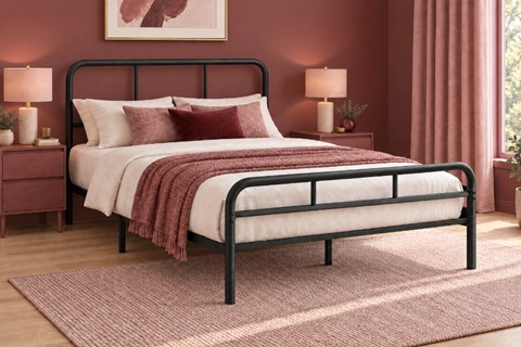 Kira 4'6'' Double Metal Bed Frame