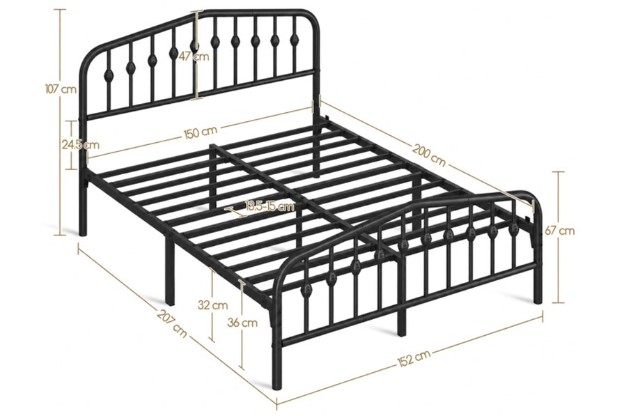 Alderton Metal Bed Frame