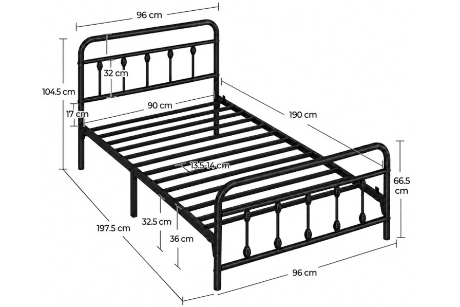 Hartley Metal Bed Frame