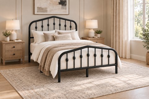 Alderton 4'6'' Double Metal Bed Frame